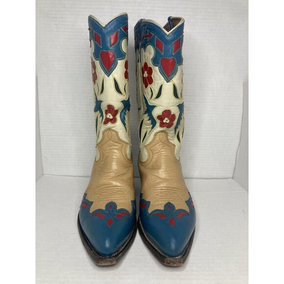 Montana Swallow Vintage Womens Western Boots sz 8.5 - Picture 3 of 16
